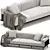 Sophisticated Kuoio Sofa by Meridiani 3D model small image 3