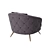 Lario Armchair: Contemporary Comfort and Style 3D model small image 3