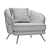 Lario Armchair: Contemporary Comfort and Style 3D model small image 4