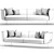 Couchette Sofa by La Cividina: Stylish Comfort at Home 3D model small image 3