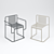 Sleek Metal Chair Set: Indoor/Outdoor Design 3D model small image 2