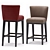 Elegant Grayson Bar Stool - Height & Style 3D model small image 3