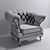 Elegant Vintage Armchair 3D model small image 5