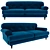 Italian Elegance: Italia Sofa 3D model small image 5