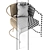 Elegant Lines Caracole Chair 3D model small image 5