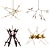 Linger LED Abstract Chandelier - Illuminate Your Space 3D model small image 1