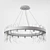 Smokey Blount Chandelier: Modern Elegance 3D model small image 2