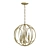 Elegant Steel Loughton Chandelier 3D model small image 2