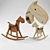 Sixay Furniture Paripa Rocking Horse 3D model small image 1