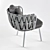 Elegant Tosca Designer Chair 3D model small image 5