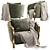 Luxury Armchair Rugiano Furniture 3D model small image 2