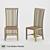 Hand-Painted Bolero Teak Chair 3D model small image 1