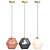 Luxury Pendant Light Set-13 with Exclusive Designs 3D model small image 3