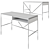 Era Secretary Desk: Stylish and Functional 3D model small image 3