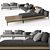 Gloster Grid: Stylish Modular Sofa 3D model small image 1