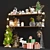 Festive Holiday Decor Set 3D model small image 1