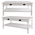 Rustic Pine Coffee Table: Authentic Style with Drawer 3D model small image 1
