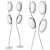 Ethereal Elegance: Vallons Obscurs Floor Lamp 3D model small image 3