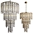 Elegant Gigi L Chandelier: 22.44" dia x 34.65" H 3D model small image 1