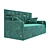 MOLLY Sofa Bed - Sleek Design & Comfortable 3D model small image 2