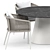 Contemporary Knot Armchair and Cone II Dining Table Round 140 by Janus 3D model small image 2