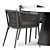 Contemporary Knot Armchair and Cone II Dining Table Round 140 by Janus 3D model small image 3