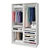 Stylish Ikea Pax Wardrobe 3D model small image 1