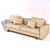 Sleek Modern Sofa  3DSMax + Marvelous - Poly 560k 3D model small image 3