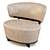 Ceccotti Collezioni Ico: Walnut ArmChair 3D model small image 1