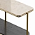 Luxurious Calligaris Puro Console: Marble and Black Veneer 3D model small image 2