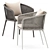 Elegant Knot Armchair & Stem 003 Table 3D model small image 4
