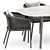 Elegant Knot Armchair & Ellisse Table 3D model small image 2