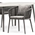 Elegant Knot Armchair & Ellisse Table 3D model small image 3