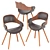 JODY Eco-Leather Wooden Leg Chair 3D model small image 2