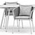 Elegant Knot Armchair & Flint CT220 Dining Table 3D model small image 5