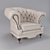 Classic KOH-I-NOOR Armchair in Oregon Eco Leather 3D model small image 2