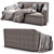 Luxurious Baker Skylar Sofa 3D model small image 2