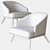 Italian Chic: Saint Tropez Armchair by Ditre Italia 3D model small image 3