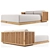 Outdoor Double Daybed: Code0532 3D model small image 6