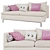 Cozy Charming Sofa 3D model small image 1