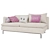 Cozy Charming Sofa 3D model small image 3