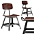 Industrial Steel Work Chair 3D model small image 1