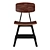 Industrial Steel Work Chair 3D model small image 2