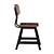 Industrial Steel Work Chair 3D model small image 4