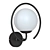 Modern Italian Wall Lamp: Galio SL418.401.01 & SL418.101.01 3D model small image 1