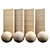 Elegant Pine Wood Varnish 3D model small image 1