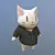 Kawaii Cat Polygon Mesh 3D model small image 2