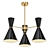 Luxury Cairo Chandelier Black 3D model small image 1
