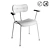 Elegant Walnut Armchair Nod 3D model small image 2