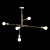 Minimalist Open Bulb Chandelier 3D model small image 2